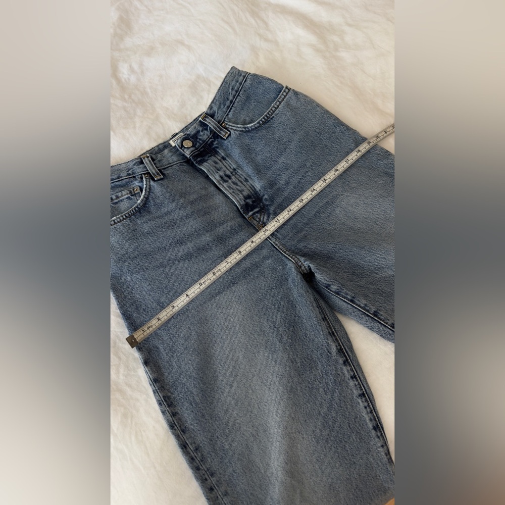 TOTEME Twisted Seam High Waist Straight Leg Jeans (Worn Blue)  - in Size 28/30 - Picture 9 of 10